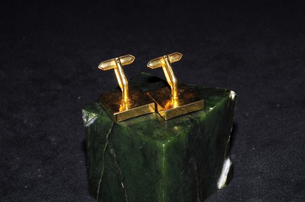 錾金方菱形 衬衫扣 Cufflinks