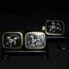 饰银狮 衬衫扣 领带夹 Cufflinks Cliper