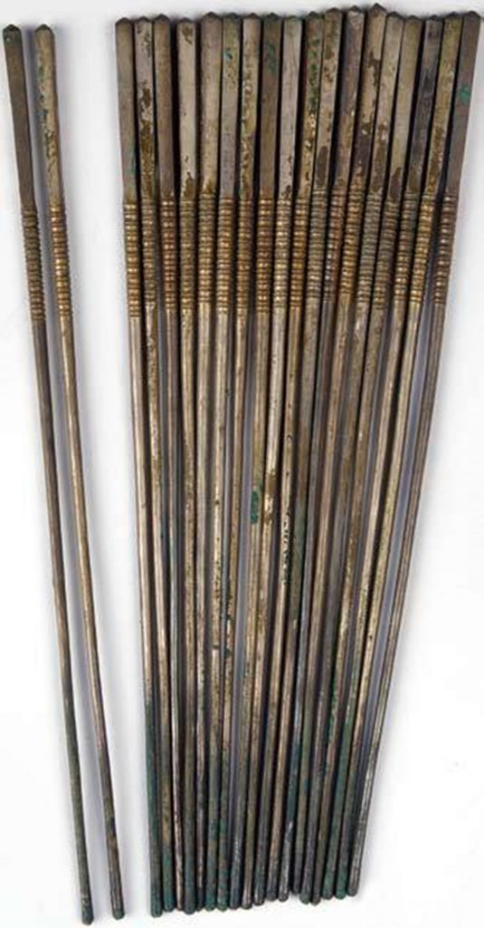 南宋 竹节纹银箸（十双）
