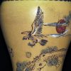 诸葛勋 友石款 紫砂作品 刻松鹰图 铁泥底边 花瓶 - Image 10