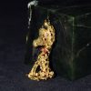 镶宝长颈鹿金胸针 - Image 22