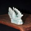 粉青釉鱼型筷架笔架