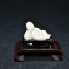 雕象牙弥勒卧佛小摆件