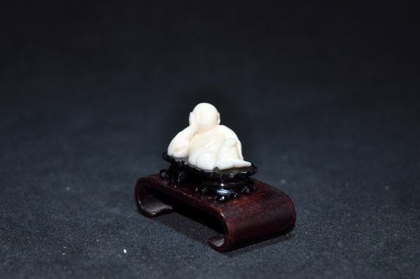 雕象牙弥勒卧佛小摆件 - Image 19
