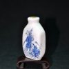 乾隆款 青花渔翁图鼻烟壶 - Image 20
