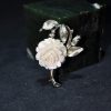 雕象牙玫瑰花胸针 - Image 13