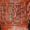 前哥伦比亚时期 玛雅风格 刻人物图腾纹 红陶筒瓶 Maya Polychrome Cacao Vase - Image 20