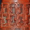 前哥伦比亚时期 玛雅风格 刻人物图腾纹 红陶筒瓶 Maya Polychrome Cacao Vase - Image 18