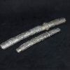 日本 錾银人物风景故事纹武士刀型臂搁