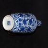 大清乾隆款 青花开光缠枝莲纹棒槌瓶