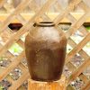 宋 剁刀紋 褐醬釉罐
