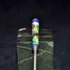 珐琅彩花卉纹城市纪念工艺银勺