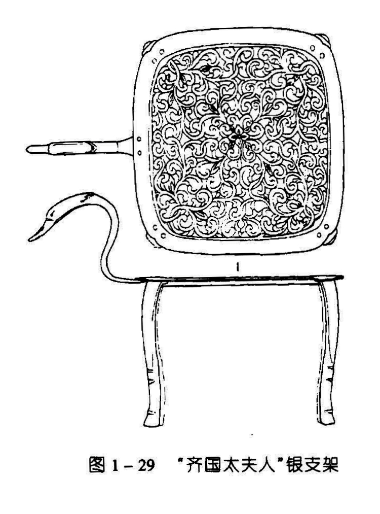 图1-29 “齐国太夫人”银支架